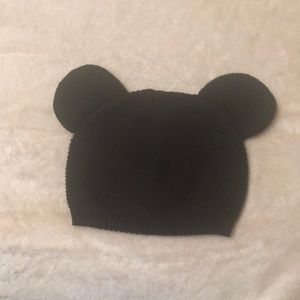 Gap Disney Black Mickey Ear Beanie